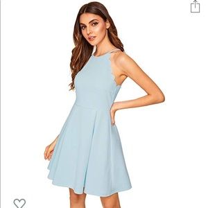A line skater dress